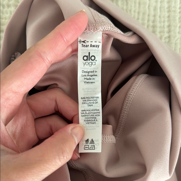 Alo Yoga Pink Pale Mauve 7/8 Airlift High-Waisted Leggings XS - Picture 2 of 3